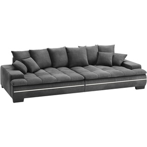 Mr. Couch Big-Sofa Haiti II RGB-LED, RGB-LED Beleuchtung, mit Handwerklich gearbeiteter Komfort-Steppung