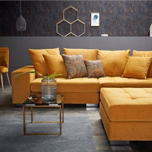 INOSIGN Big-Sofa Vale, mit Steppung im Sitzbereich, Federkern und Zierkissen
