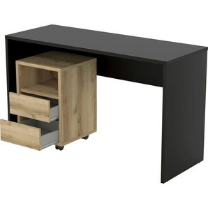 INOSIGN Büromöbel-Set Agapi, (Set, 2-tlg), bestehend aus Schreibtisch und Rollcontainer im modernen Design