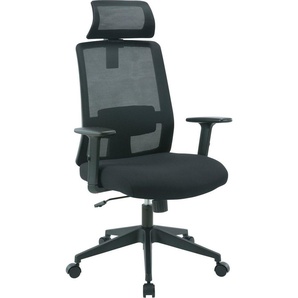 INOSIGN Bürostuhl Tallard, Mesh Schreibtischstuhl, ergonomische Ausstattung, verstellbare Kopfstütze, Lumbalstütze & Armlehnen