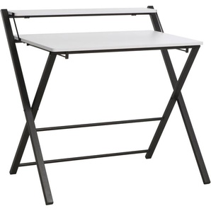 INOSIGN Computertisch SULBY, Laptoptisch, Schreibtisch, mit Ablage, Metallgestell, zusammenklappbar, platzsparend, max. 86,5x82,5 cm