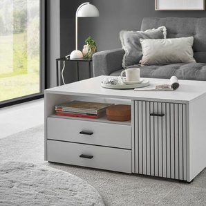 INOSIGN Couchtisch Hudson, in moderner Trendfarbe, Griffe aus Metall (Schwarz), Breite 90 cm