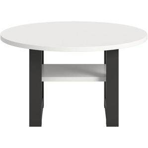 INOSIGN Couchtisch Rail, Ø 75 cm, mit Ablageboden, inklusive Kufengestell, Wohnzimmertisch, Beistelltisch