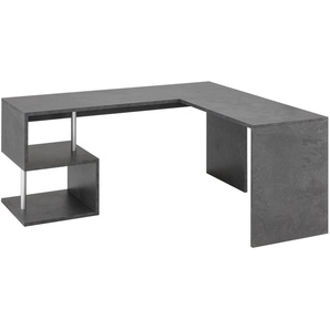 INOSIGN Eckschreibtisch Esse, Schreibtisch im modernen Design, mit oder ohne Monitoraufsatz Breite 180/160 cm, Made in Italy