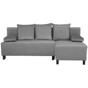INOSIGN Ecksofa IWALANI, Schlafsofa mit Bettkasten, Recamiere beidseitig montierbar, L-Form, B/T/H 199/135/83 cm, Struktur weich & Velvet