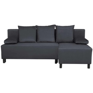 INOSIGN Ecksofa IWALANI, Schlafsofa mit Bettkasten, Recamiere beidseitig montierbar, L-Form, B/T/H 199/135/83 cm, Struktur weich & Velvet