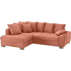Mr. Couch Ecksofa Nikita II, L-Form, Wahlweise mit Bettfunktion, Bettkasten & RGB-LED-Beleuchtung