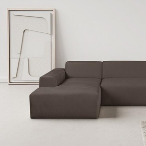 WERK2 Ecksofa Zeus-L modern und zeitlos, Breite 253cm, bequemes Sofa, Curvy Trend Ecksofa mit urbaner Optik