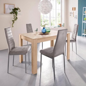 INOSIGN Essgruppe mit Tisch und 4 Stühlen, (Set, 5-tlg), Tischbreite 120 cm Esszimmer Set, Tischgruppe