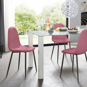 INOSIGN Essgruppe, (Set, 5 tlg.), mit Glastisch, Breite 160 cm