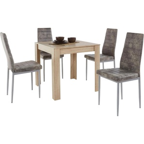 INOSIGN Essgruppe, (Set, 5-tlg), Tischgruppe für kleine Räume