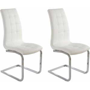 INOSIGN Freischwinger Lola (Set, 2 St), 2 oder 4 Stück, Bezug in Kunstleder oder Samtsoff, chrom Metallgestell