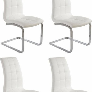 INOSIGN Freischwinger Lola (Set, 4 St), 2 oder 4 Stück, Bezug in Kunstleder oder Samtsoff, chrom Metallgestell