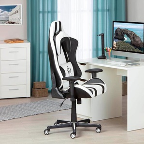Gaming-Stuhl INOSIGN Stühle Gr. B/H/T: 70 cm x 125 cm x 59 cm, schwarz-weiß (schwarz, weiß) Gamingstühle