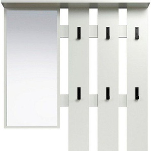 INOSIGN Garderobe Basel (1 St), Kompaktgarderobe - Schuhkipper, Paneel und Spiegel - 90/24/195 cm