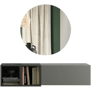 INOSIGN Garderoben-Set INFINITY, 3tlg. Breite 125 cm, Höhe variabel, moderne Garderobe, (Spar-Set, 3-St), (Hängeschrank, Würfelregal 2er Set, Spiegel) ideal für Diele, Flur