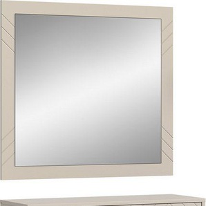 INOSIGN Garderoben-Set Mento, 2-teilig, Ornamentfräsung in der Front, bestehend aus:, (Set, 2-St), Schuhkommode & Spiegel, Metall Knopfgriffe & Y-Füße