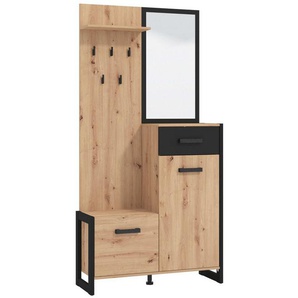 INOSIGN Garderoben-Set Oleron Kompaktgarderobe, Flurgarderobe, Dielenschrank, (Komplett-Set), Schrank, Schuhschrank, Wandschrank, in modernen Farben