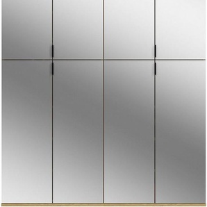 INOSIGN Garderoben-Set Trondheim, Breite 122cm, best. aus 2 Schränken, 8 Türen, 18 Fächer, (Set, 2-St), inkl. ausziehbarer Kleiderstange, Garderobenschrank, Kleiderschrank