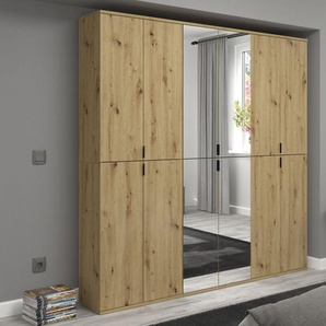 INOSIGN Garderoben-Set Trondheim, Breite 183 cm, best. aus 3 Schränken, 12 Türen, 27 Fächer, (Set, 3-St), inkl. ausziehbarer Kleiderstange, Garderobenschrank, Kleiderschrank