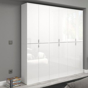 INOSIGN Garderoben-Set Trondheim, Breite 183 cm, best. aus 3 Schränken, 12 Türen, 27 Fächer, (Set, 3-St), inkl. ausziehbarer Kleiderstange, Garderobenschrank, Kleiderschrank