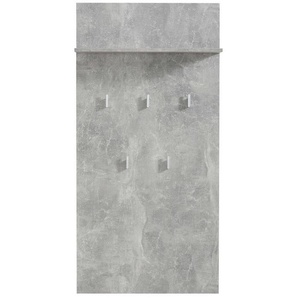 INOSIGN Garderobenpaneel Como, Wandregal mit Haken, mit Regal, Wandgarderobe, Aufhänger, in modernen Farben, Höhe 137 cm