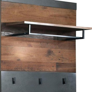 INOSIGN Garderobenpaneel Ilana, Wandpaneel im Industrial Style mit Haken, Kleiderstange und Hutablage