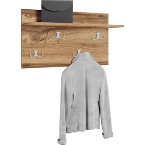 INOSIGN Garderobenpaneel Paris (1 St), Praktische Wandgarderobe mit Doppelhaken (B/T/H): 70/21,5/40 cm