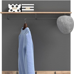 INOSIGN Garderobenpaneel Riga, Höhe 117 cm, mit Hutablage, Kleiderstange, 3 Haken, Wandpaneel, Paneel, Wandhaken, Wandboard