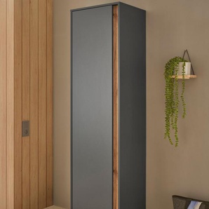 INOSIGN Garderobenschrank GIRON/ CiTY, Schrank in Wotan Eiche, Kleiderschrank mit Stauraum 10 Fächer, modernes Design, Tür beidseitig montierbar, 50 cm breit