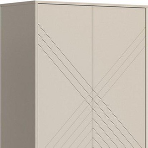 INOSIGN Garderobenschrank Mento Schrank mit Ornamentfräsung, Kleiderschrank, Garderobe, Flur, Diele