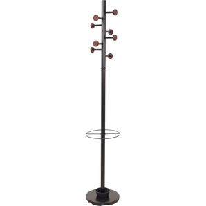 Garderobenständer INOSIGN schwarz Ständer, Halterungen Haken aus Metall, Höhe 172 cm, 8 Haken, mit Schirmhalter