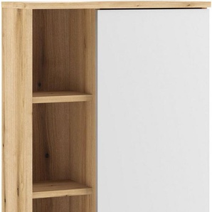 INOSIGN Hängeschrank Oslo, Badschrank mit Knopfgriff, Wandschrank im skandinavischen Design in der Türfarbe Weiß oder Grau verfügbar, ausreichend Stauraum