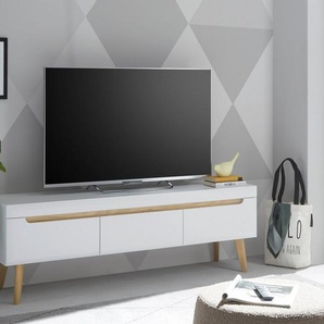 INOSIGN Lowboard Torge, TV-Unterschrank, TV-Kommode, Fernsehschrank, TV-Board (1 St), abgeschrägte Füße, drei Farben, Scandi Design, 160 cm breit