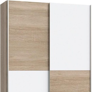 INOSIGN Wäscheschrank Ozzula, Mehrzweckschrank, Schwebetürenschrank, Garderobenschrank (B/H/T ca. 120/190,5/42cm, 2 Türen, 6 Einlegeböden) FSC® zertifiziert, variable Inneinteilung, 42cm tief, Made in Europe