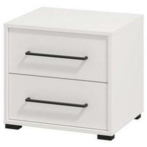 INOSIGN Nachtkommode Ascalon Nachttisch, Nachtschrank, 48x40x44cm, 2 Schubladen, in weiß oder eichefarben, FSC-zertifizierter Holzwerkstoff