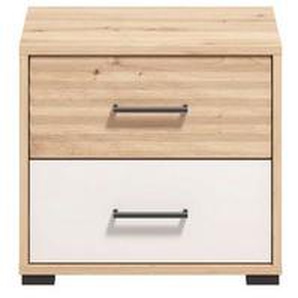 INOSIGN Nachtkommode Modena Nachtschrank Nachttisch mit 2 oder 3 Schubladen, FSC®-Zerifiziert Trendfarbe cashmere, ideal für kleine Räume
