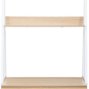 INOSIGN Regal-Schreibtisch Lonas (B/H) 74/147 cm, Arbeitshöhe 74 cm), Laptoptisch, Home-Office, Schublade mit Doppelfach, Metallgestell