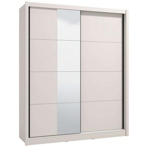 INOSIGN Schwebetürenschrank Albi, Schlafzimmerschrank, Wäscheschrank in cashmere oder weiß Kleiderschrank mit Spiegel MIT Innenausstattung,FSC®-zertifiziert