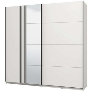 INOSIGN Schwebetürenschrank Ascalon, mit Spiegel und Lamellen 3D, FSC-zertifiziert, Made in Europe 220x61x217,5cm, 3 verschiedene Innenaussattungen-individuell wählbar