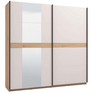 INOSIGN Schwebetürenschrank Modena, Breite 220 cm, FSC-zertifiziert, Trendfarbe cashmere Schlafzimmerschrank mit Spiegel, mit verschiedenen Innenausstattungen