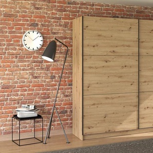 INOSIGN Schwebetürenschrank Sierra klassischer Kleiderschrank Wäscheschrank 179 oder 217cm breit mit kompletter Inneneinteilung, FSC®-zertifizierter Holzwerkstoff