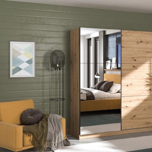 INOSIGN Schwebetürenschrank Sierra Kleiderschrank mit Spiegel Wäscheschrank Garderobe Topseller INKLUSIVE Inneneinteilung, FSC®-Zertifiziert, s Choice