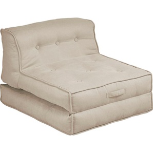 INOSIGN Sessel Pia, Loungesessel in 2 Größen, mit Schlaffunktion und Pouf-Funktion.
