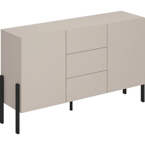 INOSIGN Sideboard Jukon, Breite 150 bzw.180 cm, moderne grifflose Kommode, Schubladenschrank 2 Türen/3 Schubkästen, push-to-open-Funktion