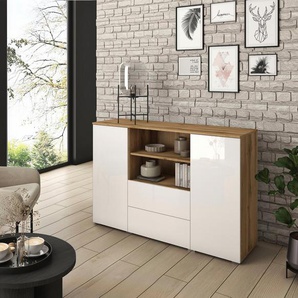 INOSIGN Sideboard PARIS (1 St), Moderne 140cm breite grifflose Kommode, vielseitig einsetzbar
