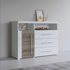 INOSIGN Kommode Roger,Breite 120cm, moderne Anrichte mit 3 Schubladen, Kommode mit viel Stauraum, Masse 120x92x38,5 (B/H/T)