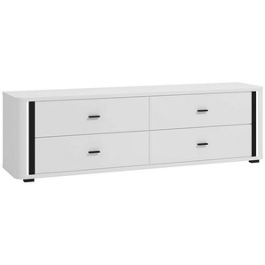 INOSIGN TV-Bank York, TV-Kommode, TV-Schrank, TV-Bank, mit 4 geräumigen Schubladen, Breite 176,5 cm, wandmontage