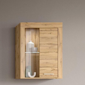 INOSIGN Vitrine Aosta, Breite 60 cm, stehend oder hängend, in verschiedenen Farben Türanschlag wechselbar, 1 Glaseinlegeboden, Hängeeitrine, Standvitrine