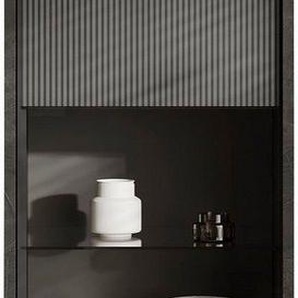 INOSIGN Vitrine Everest Höhe 203 cm, Standvitrine mit 1 Tür Hochschrank, Anrichte, Soft/Self Closing, Korpus 22 mm